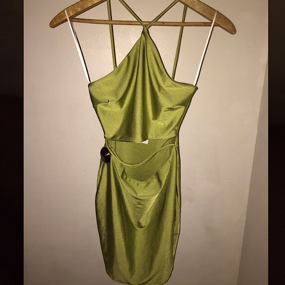💚— Olive Green BodyCon Mini Dress — 💚
